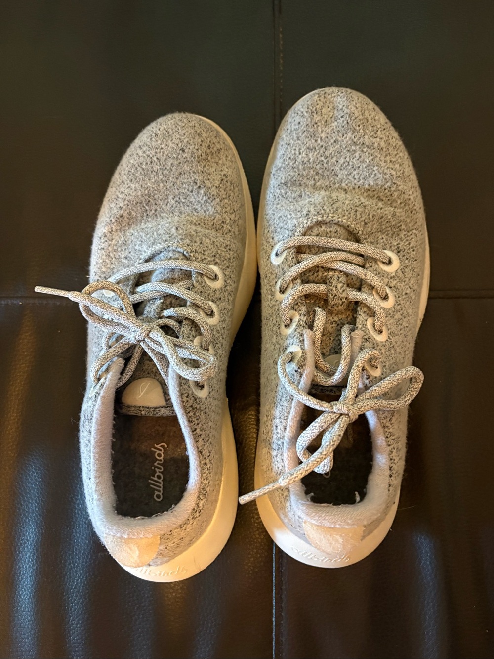 Allbirds Women’s Wool Runners Gray Lace-Up Sneakers Size 10
